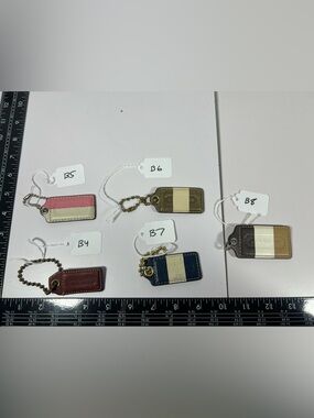 Coach Hangtag Bag Charm Key Fob Replacement Sold Separately
